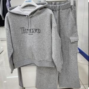 [에꼴리에]셍시 크롭 후드티셋업23D07910791