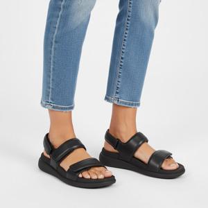 핏플랍 여성 F-모드 고 어드저스터블 플랫폼 올 블랙 백 스트랩 샌들 (IV9-090)