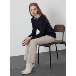 [올리비아로렌]라운드배색니트VOBBL0L9171