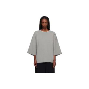 피어오브갓 티셔츠 그레이 밀라노 니트 티셔츠 252782F110007