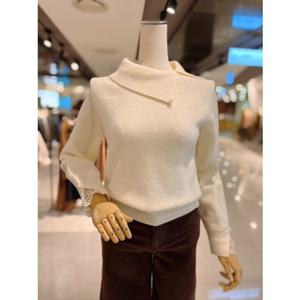 ab.fz 진주 소매 레이스 사선카라 니트 (ABXA1HW49A) US