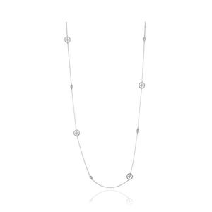 [티르리르]블루밍 패션화이트 목걸이 TNSLB0004HW