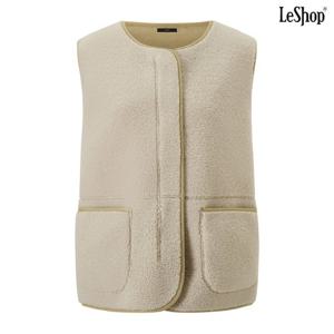 [르샵]라운드넥 양털 아웃 포켓 베스트 (DP4VW007A)