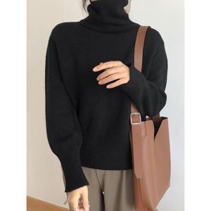 [예쎄](예쎄) 루즈핏 골지 솔리드 터틀넥 니트(S5WKN044A)