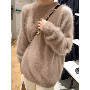 [예쎄](예쎄) 라운드넥 앙고라 루즈핏 니트(S5WKN035A)