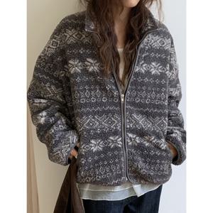 [예쎄](예쎄) 노르딕 뽀글이 후리스 집업 점퍼(S5WJP029A)