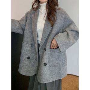 [예쎄](예쎄) 울터치 헤링본 하프코트(S5WCT028A)