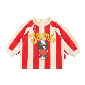 [베베드피노]하트 제이미 베이비 스트라이프 라글란 롱 슬리브 티 BP43TR146SC