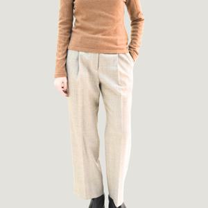 [비꼴리끄(여성)]울 원턱 세미 기본 팬츠 B254WS1050