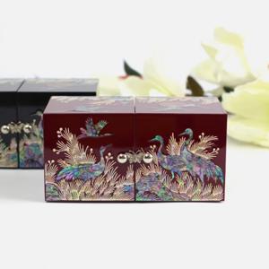 [박씨상방] 나전 미니송학쌍합보석함(14센티)