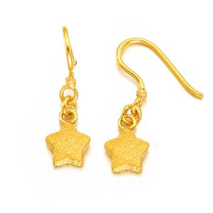 [골드리카]순금 통통별 귀걸이3.75g