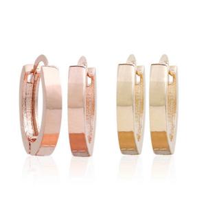 [미니아트] 플랫라운드 14K Gold-pin 귀걸이 원터치링 2종 택1