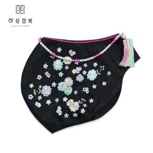 [하랑한복]여아 조바위 부귀랑-검정