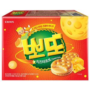 크라운 뽀또치즈타르트 322g x1