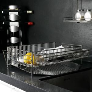 고급 올스텐 식기건조대 1단 (수저통+컵 도마거치대)