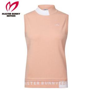 [마스터바니] 여성 자카드 모크넥 니트 베스트