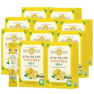 [GS단독]유기농 착즙 100% 프리미엄 레몬즙 레몬수 10박스 (총 140포) 스페인산