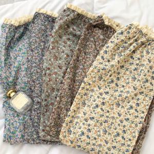 국산 플라워 레이스 순면 고쟁이 잠옷 수면바지 파자마 몸빼바지