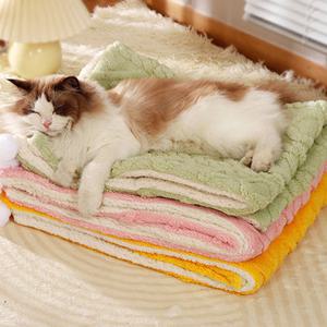 딩동펫 반려동물 방울방울 극세사 포근 이불 담요 L