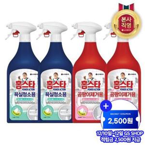 홈스타 파워액션 세정제 510ml x 4개 (욕실용/곰팡이용) 3종 택 1
