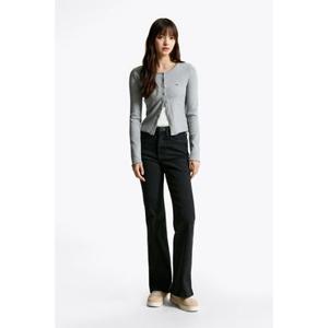 [백화점]타미진 여성 실비아 플레어 블랙 워시 데님 팬츠 (T32F6NEF13TWT1)