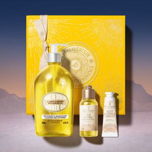 [백화점]록시땅 [기프트] 아몬드 샤워 오일 500ml 세트 (+홀리데이 시그니처 2종)