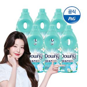 다우니 엑스퍼트 섬유유연제 실내건조 클린 1Lx6