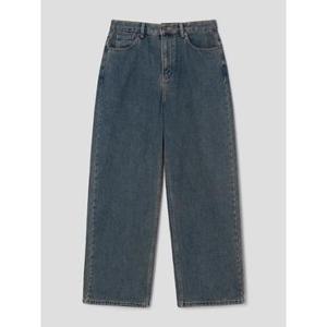 (355X21LPGP) [에잇세컨즈] 이부직 와이드 기모 데님  블루