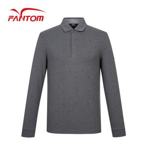 [팬텀] 남성 패턴 카라 긴팔 티셔츠 211B3TO004_GY