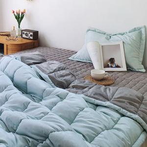 데이즈 단면극세사차렵이불+베개커버 베개세트SS슈퍼싱글