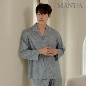 마누아 60수 고밀도 파자마세트 시그널 남자잠옷 1933