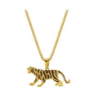 [한국금다이아몬드] 남자 순금 목걸이 산 태극 호랑이 24K 37.5g 18K장식