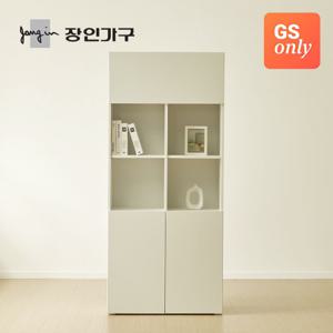 장인가구 퓨어 도어형 책장 5단 800