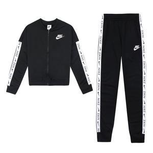 나이키 NSW 트리코트 여성 트레이닝복세트 츄리닝 러닝복 블랙 CU8374-010