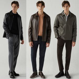 [헤스티지][헤스티지] 남성 셔츠 카라 램스킨 재킷(397)