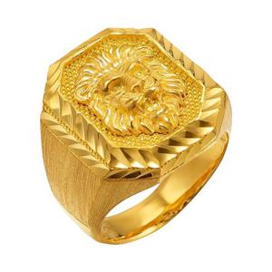 [한국금다이아몬드] 남자 순금 반지 사각 사자 24K 18.75g 애끼 검지 중지