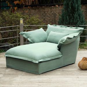 [퓨어1939] 온더클라우드 데이베드 카우치형 오가닉 패브릭 소파