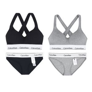 CK 언더웨어 CK 여성 코튼 브라+팬티 속옷세트 QF1654+F3787