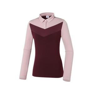 여성 VA V 컬러 블럭 폴로 티셔츠 L_WWU22292P5