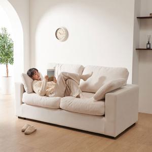 아로미가구 조이 아쿠아매직텍스 구스 3인 풀커버 패브릭소파