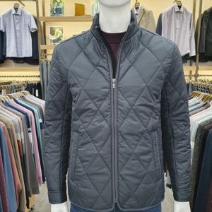 [피에르가르뎅]가을겨울 신상 아가일 패턴 퀼팅 점퍼 POJP390549