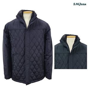 SMJ1634 남자 패딩 털 점퍼 누빔 자수 다운 중년 남성 패딩