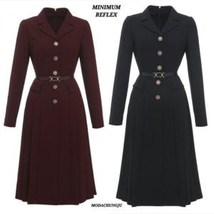 [미니멈]MD 카라넥 플리츠 원피스 MD MXDGWO9070_CJ