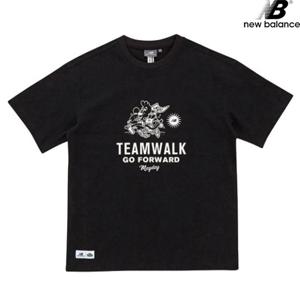 뉴발란스 NBNEB2L063-BK NB X MBW_TEAM WALK 공용 반팔티 티셔츠