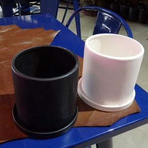 모던 도기 원형 무광 소 블랙 13x13cm 화분 받침