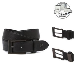 [헤지스/선물포장]H장식 가죽벨트HJBE4E331BK