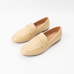 [신난다슈]여성 로퍼 단화 1cm 플랫 구두 슬립온 빅사이즈 발편한 낮은굽 RM24881 옐로우