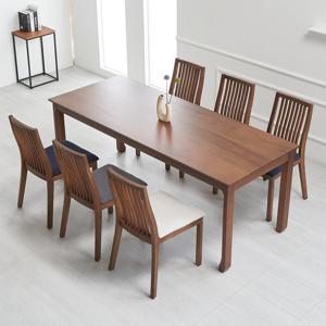 에보니아 미노 6인 식탁세트(의자6)