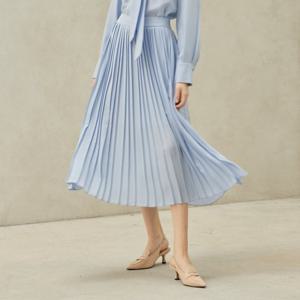 [리안뉴욕][공식] 밀키 플리츠 스커트