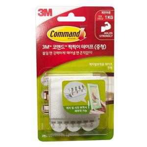 3M 코맨드 찍찍이테이프(중형) 테이프 고리걸이